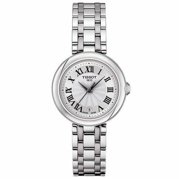 ティソット レディース 腕時計 アクセサリー Women's Swiss Bellissima Stainless Steel Bracelet Watch 26mm White