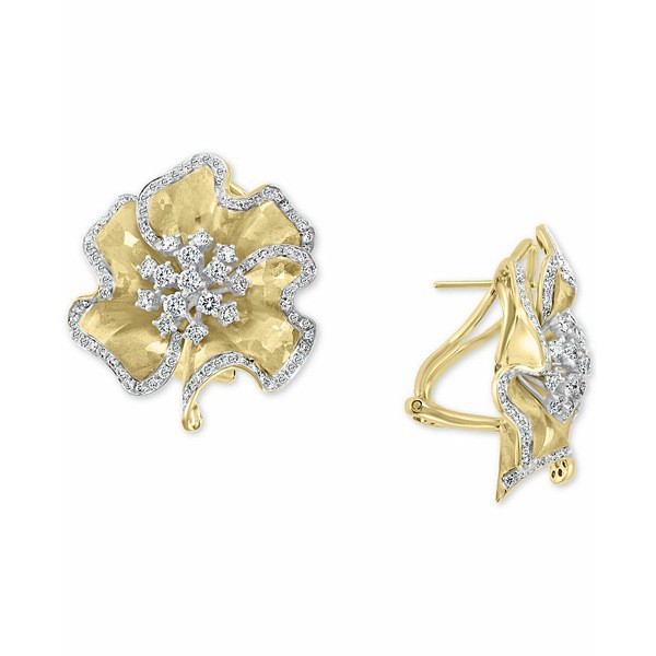 エフィー コレクション レディース ピアス＆イヤリング アクセサリー EFFY® Diamond Flower Stud Earrings (1-5/8 ct. t.w.) in 14k