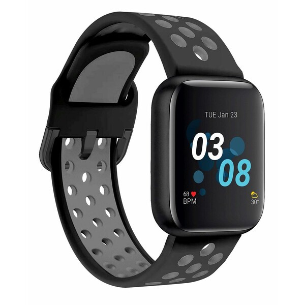お得格安 アイ タッチ レディース 腕時計 アクセサリー Men's Air 3 Black and Gray Perforated Silicone Strap Touchscreen Smart Watch 44mm Blaの通販はau PAY マーケット - asty|商品ロットナンバー:494146165 爆買い豊富な
