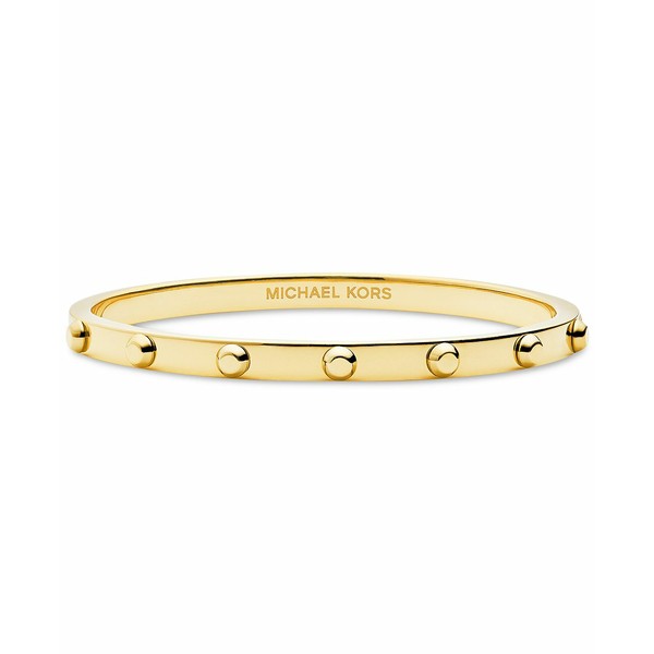 マイケルコース レディース ブレスレット・バングル・アンクレット アクセサリー Studded Bangle Bracelet Gold