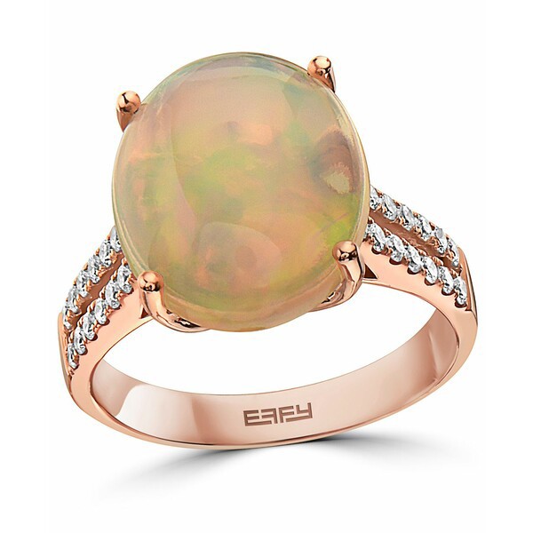 エフィー コレクション レディース リング アクセサリー EFFY® Ethiopian Opal (4-1/2 ct. t.w.) & Diamond (3/8 ct. t.w.) Ring in