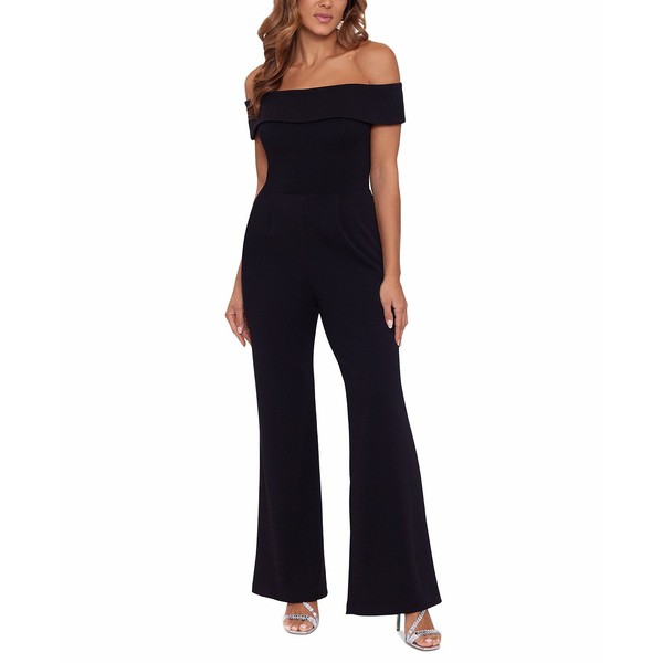 エスケープ レディース カジュアルパンツ ボトムス Off-the-Shoulder Jumpsuit Black