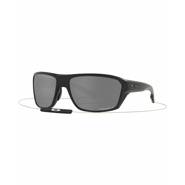 オークリー メンズ サングラス・アイウェア アクセサリー Men's Split Shot Polarized Sunglasses, OO9416 64 MATTE BLACK/PRIZM BLACK P