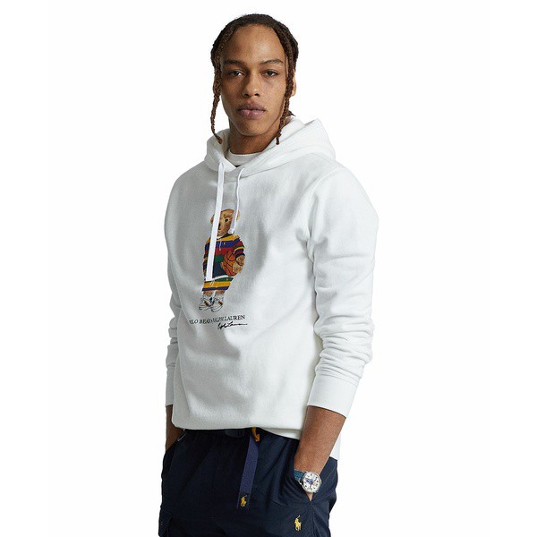 ラルフローレン メンズ パーカー・スウェットシャツ アウター Men's Polo Bear Fleece Hoodie White Active Bear