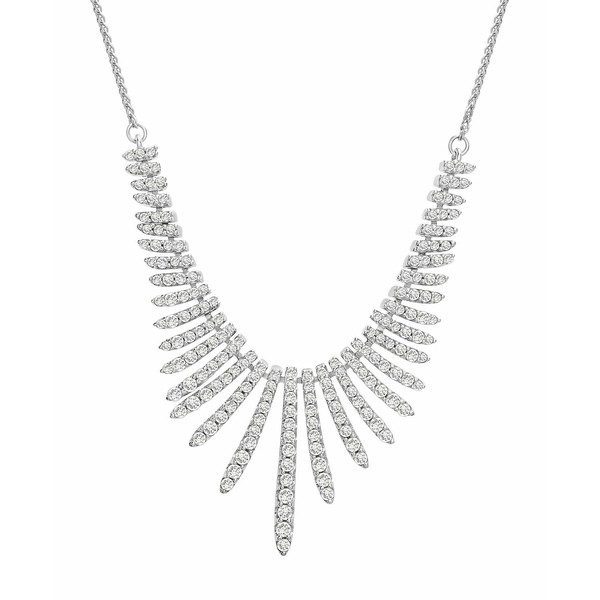 ラップド イン ラブ レディース ネックレス・チョーカー・ペンダントトップ アクセサリー Diamond Graduated Statement Necklace (1-1/2