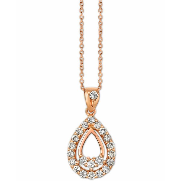 ルヴァン レディース ネックレス・チョーカー・ペンダントトップ アクセサリー Nude Diamond Double Teardrop Pendant Necklace (7/8 ct.