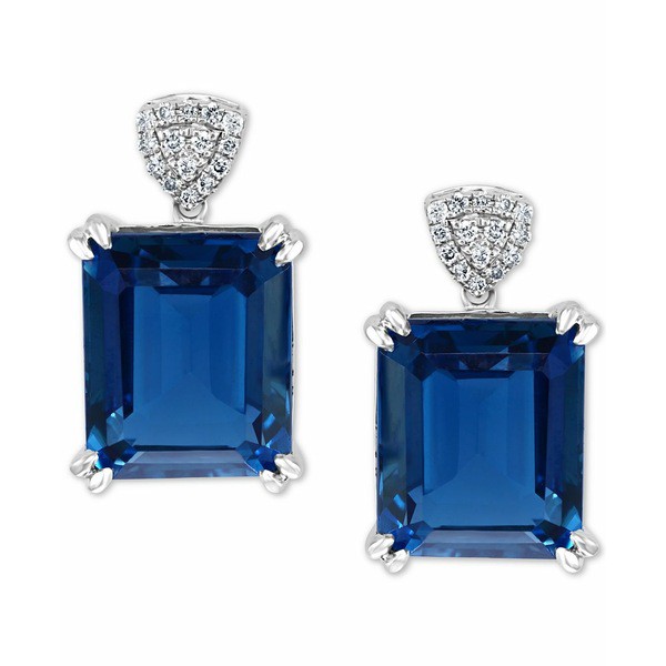 エフィー コレクション レディース ピアス＆イヤリング アクセサリー EFFY® London Blue Topaz (13-3/4 ct. t.w.) & Diamond (1/8 ct