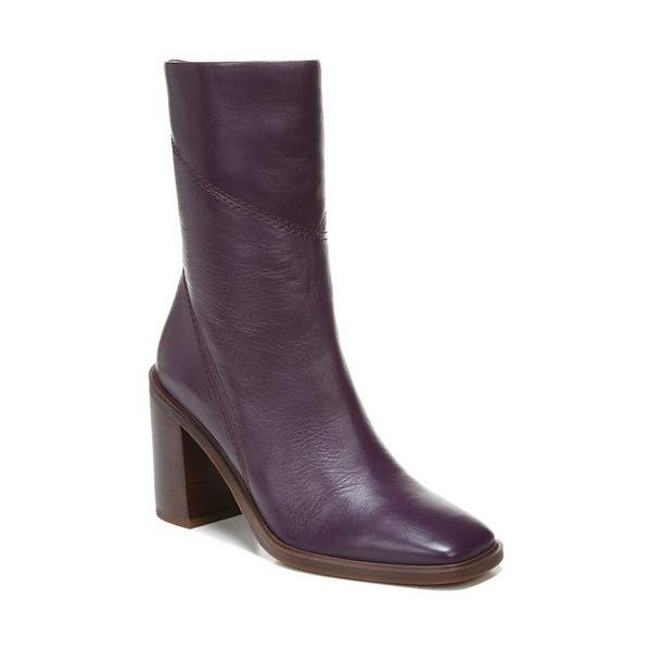 フランコサルト レディース ブーツ＆レインブーツ シューズ Stevie Mid Shaft Boots Plum Leather