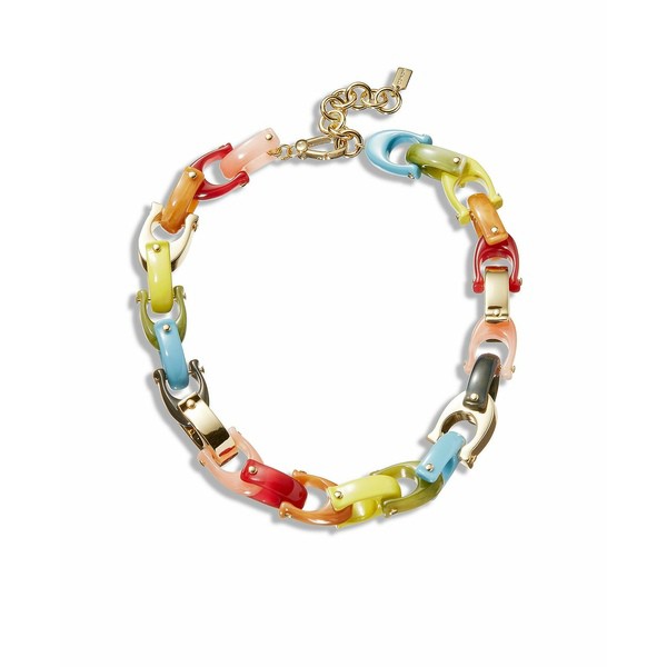 コーチ レディース ネックレス・チョーカー・ペンダントトップ アクセサリー Signature C Resin Collar Necklace Multi/gold