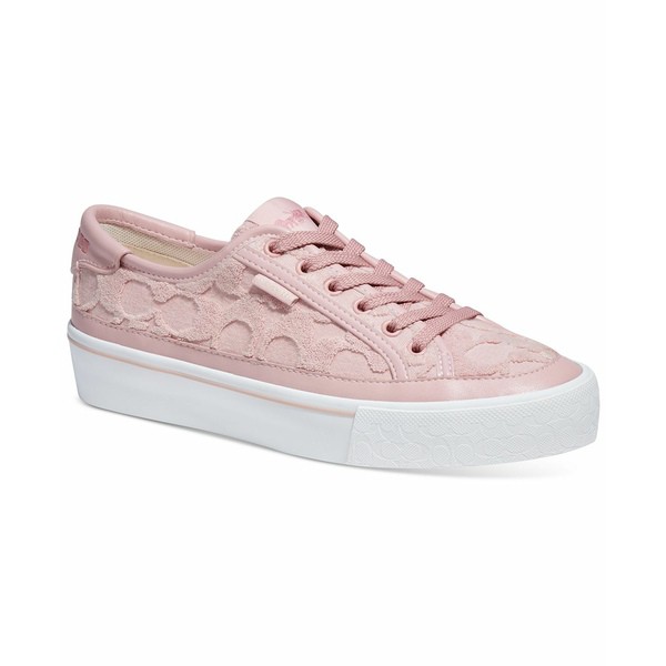 コーチ レディース スニーカー シューズ Women's CitySole Lace-Up Platform Sneakers Carnation Signature Terry