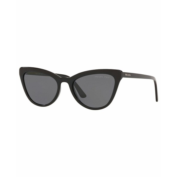 プラダ レディース サングラス＆アイウェア アクセサリー Women's Polarized Sunglasses, PR 01VS BLACK/POLAR GREY