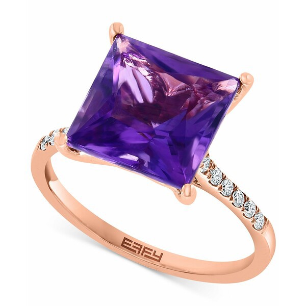 エフィー コレクション レディース リング アクセサリー EFFY® Amethyst (4-3/8 ct. t.w.) & Diamond (1/8 ct. t.w.) Statement Ring