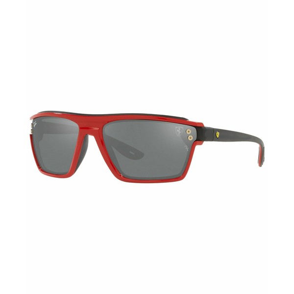 レイバン レディース サングラス＆アイウェア アクセサリー Unisex Sunglasses, RB4370M 64 Red