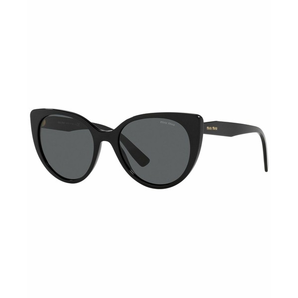 ミュウミュウ レディース サングラス＆アイウェア アクセサリー Women's Sunglasses, MU 04XS 52 BLACK/DARK GREY