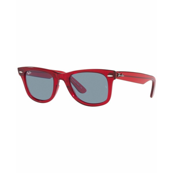 レイバン レディース サングラス＆アイウェア アクセサリー Unisex Sunglasses, RB2140 WAYFARER 50 Transparent Red