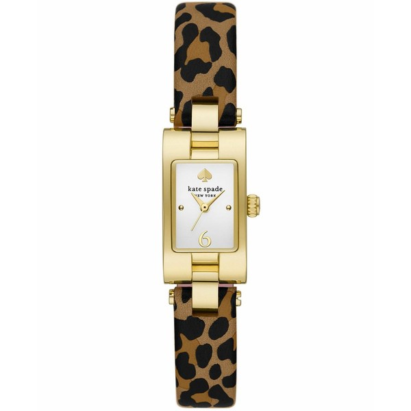 ケイト スペード レディース 腕時計 アクセサリー Women's Brookville Leopard Multicolor Leather Strap Watch, 16mm Multi