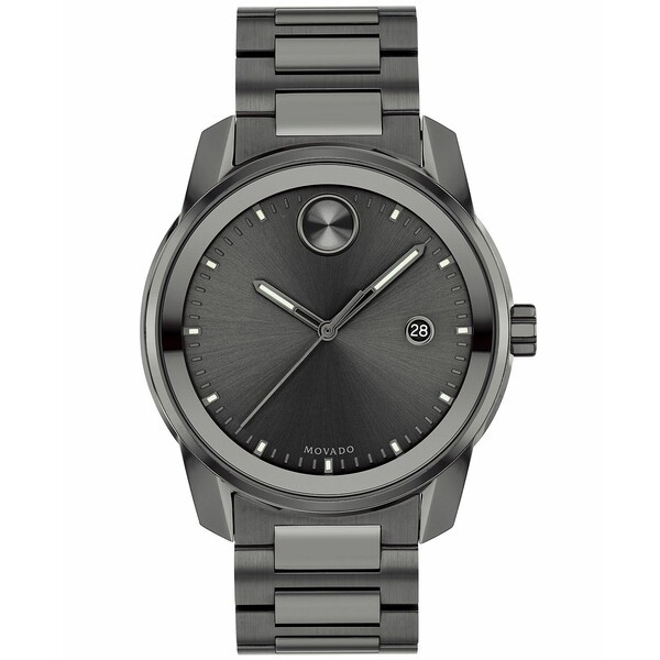 モバド メンズ 腕時計 アクセサリー Men's Swiss Bold Verso Gunmetal Ion-Plated Steel Bracelet Watch 42mm Gunmetal