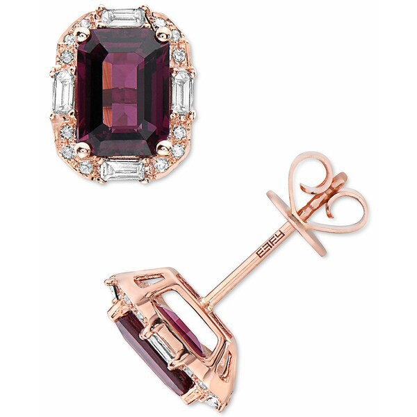 エフィー コレクション レディース ピアス＆イヤリング アクセサリー EFFY® Rhodolite (2-1/3 ct. t.w.) & Diamond (1/6 ct. t.w.) S