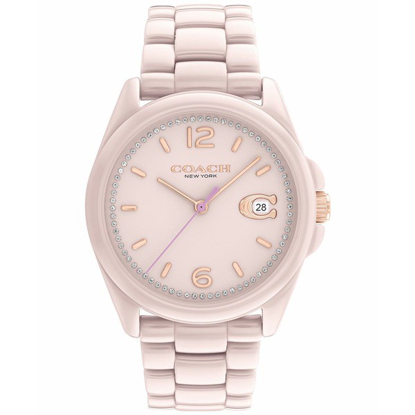 コーチ レディース 腕時計 アクセサリー Women's Greyson Blush Ceramic Bracelet Watch 36mm Blush