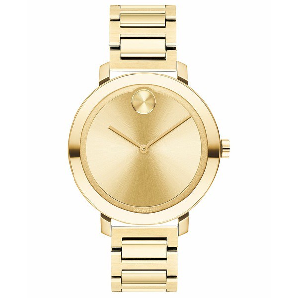 モバド レディース 腕時計 アクセサリー Women's Evolution Swiss Bold Gold Ion-Plated Stainless Steel Bracelet Watch 34mm Gold