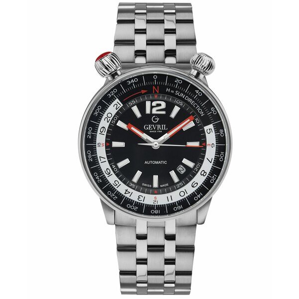 ジェビル メンズ 腕時計 アクセサリー Men's Wallabout Swiss Automatic Stainless Steel Bracelet Watch 44mm Stainless Steel