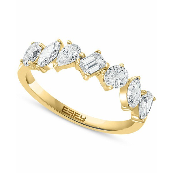 エフィー コレクション レディース リング アクセサリー EFFY® Diamond Multi-Cut Band (7/8 ct. t.w.) in 14k Gold 14K Gold