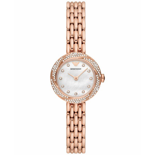 エンポリオ アルマーニ レディース 腕時計 アクセサリー Women's Rosa Rose Gold-Tone Stainless Steel Bracelet Watch 26mm Rose Gold