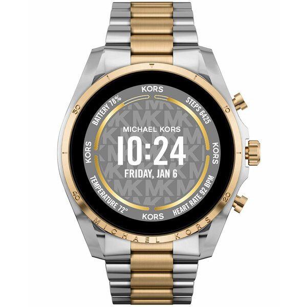 マイケルコース レディース 腕時計 アクセサリー Access Unisex Gen 6 Bradshaw Smartwatch: Two-Tone Case with Stainless Steel Bracel