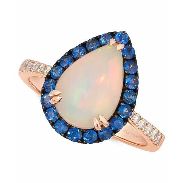 ルヴァン レディース リング アクセサリー Creme Brulee® Neopolitan Opal (1-1/2 ct. t.w.), Blueberry Sapphire (5/8 ct. t.w.) &