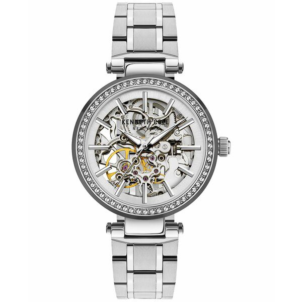 ケネスコール レディース 腕時計 アクセサリー Women's Automatic Stainless Steel Bracelet Watch 35mm Silver