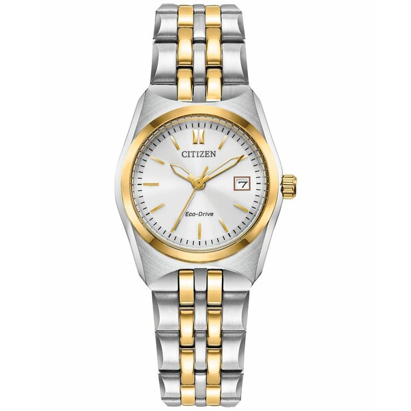 シチズン レディース 腕時計 アクセサリー Eco-Drive Women's Corso Two-Tone Stainless Steel Bracelet Watch 28mm Two-tone