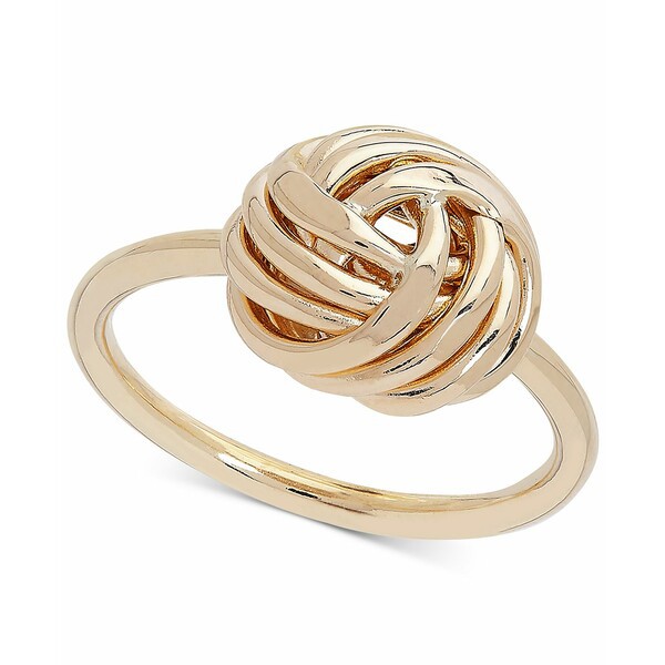 イタリアン ゴールド レディース リング アクセサリー Love Knot Ring in 14k Gold Yellow Gold