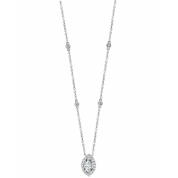 エフィー コレクション レディース ネックレス・チョーカー・ペンダントトップ アクセサリー EFFY® Diamond Marquise Halo 16" Penda