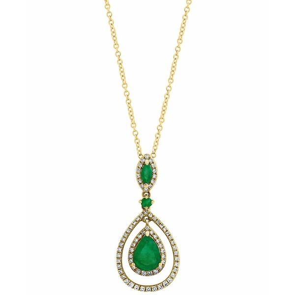 エフィー コレクション レディース ネックレス・チョーカー・ペンダントトップ アクセサリー EFFY® Emerald (1-1/6 ct. t.w.) & Diam