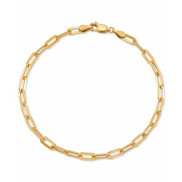 イタリアン ゴールド レディース ブレスレット・バングル・アンクレット アクセサリー Paperclip Link Chain Bracelet in 10k Gold Gold