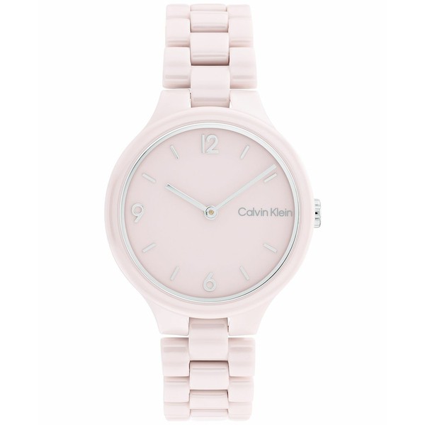 カルバンクライン レディース 腕時計 アクセサリー Blush Ceramic Bracelet Watch 32mm Blush