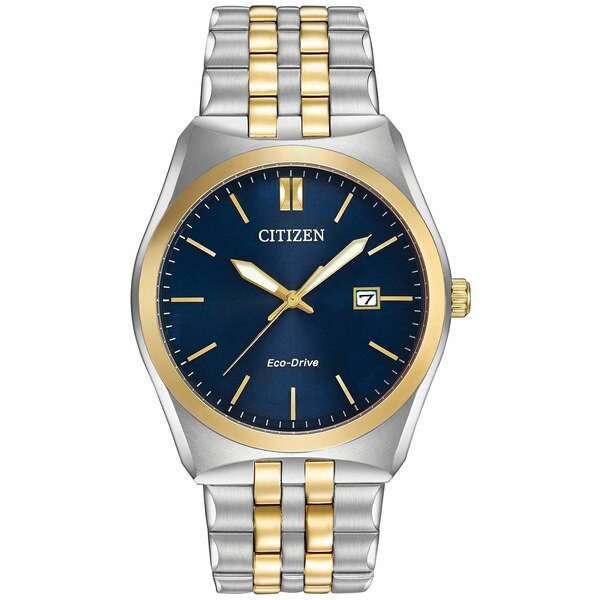 シチズン メンズ 腕時計 アクセサリー Men's Eco-Drive Two-Tone Stainless Steel Bracelet Watch 40mm BM7334-58L No Color