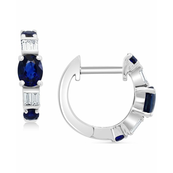 エフィー コレクション レディース ピアス＆イヤリング アクセサリー EFFY® Sapphire (5/8 ct. t.w.) & Diamond (1/10 ct. t.w.) Ext