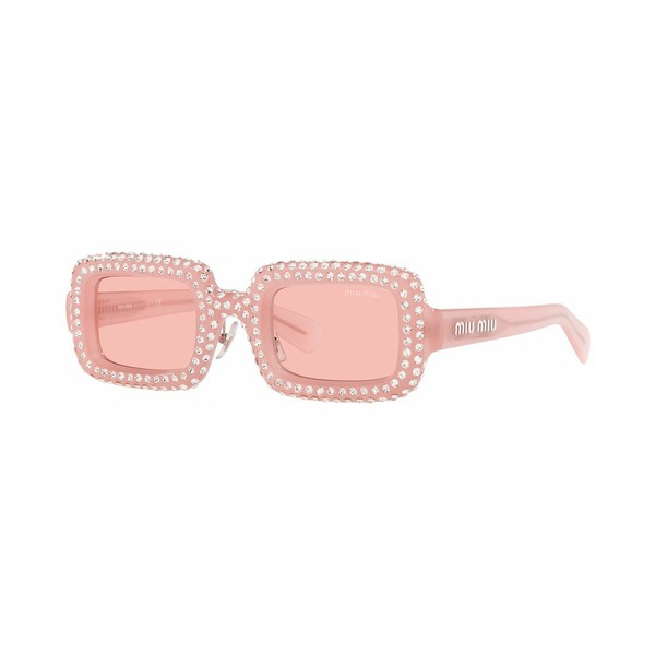 ミュウミュウ レディース サングラス＆アイウェア アクセサリー Women's Sunglasses, MU 09XS 47 Pink Opal