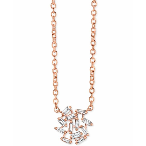 ルヴァン レディース ネックレス・チョーカー・ペンダントトップ アクセサリー Nude Diamond Baguette Scattered Cluster Pendant Neckla