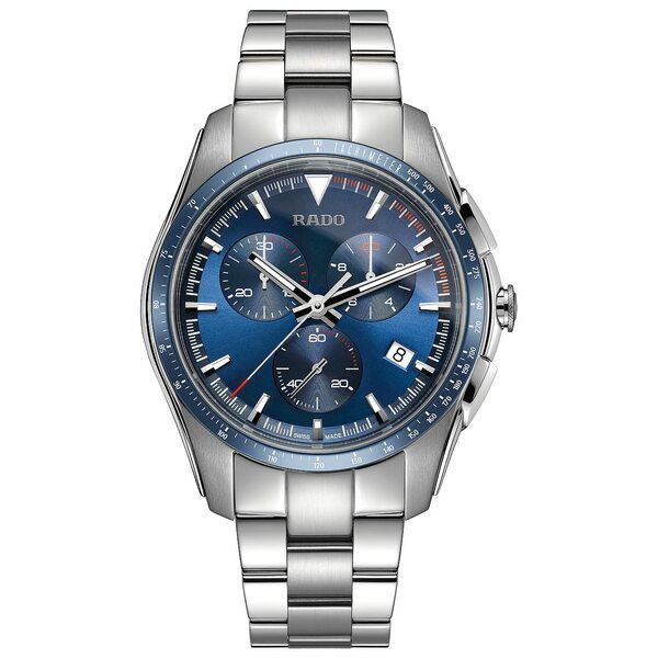 ラド メンズ 腕時計 アクセサリー Men's Swiss Chronograph Hyperchrome Stainless Steel Bracelet Watch 45mm Silver