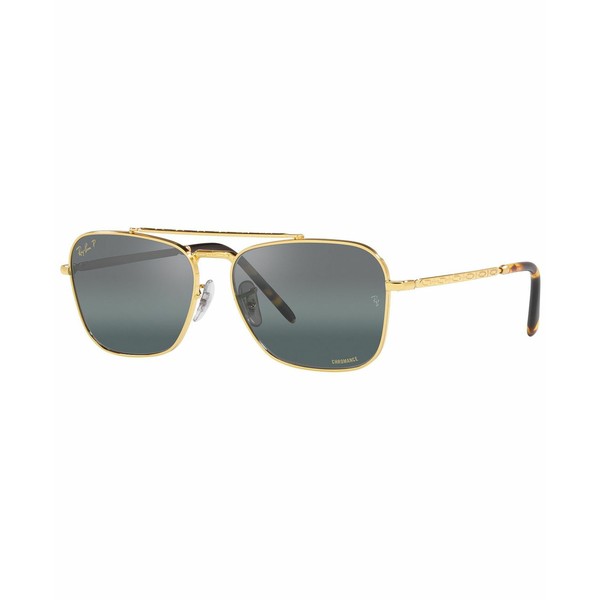 レイバン レディース サングラス＆アイウェア アクセサリー Unisex Polarized Sunglasses, RB3636 NEW CARAVAN 55 Legend Gold-Tone 1