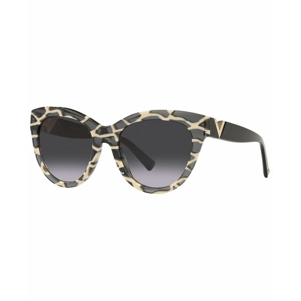 ヴァレンティノ レディース サングラス＆アイウェア アクセサリー Women's Sunglasses, VA4089 54 GIRAFFE WHITE BLACK/GRADIENT BLACK