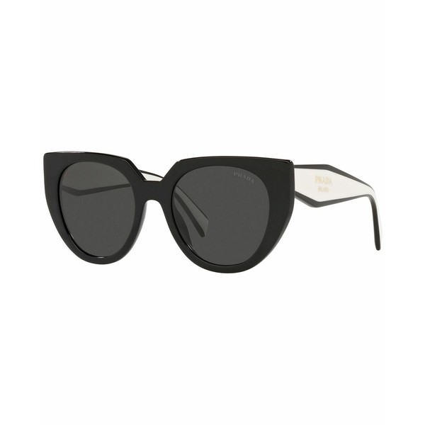 プラダ レディース サングラス＆アイウェア アクセサリー Women's Sunglasses, PR 14WS 52 BLACK/TALC/DARK GREY