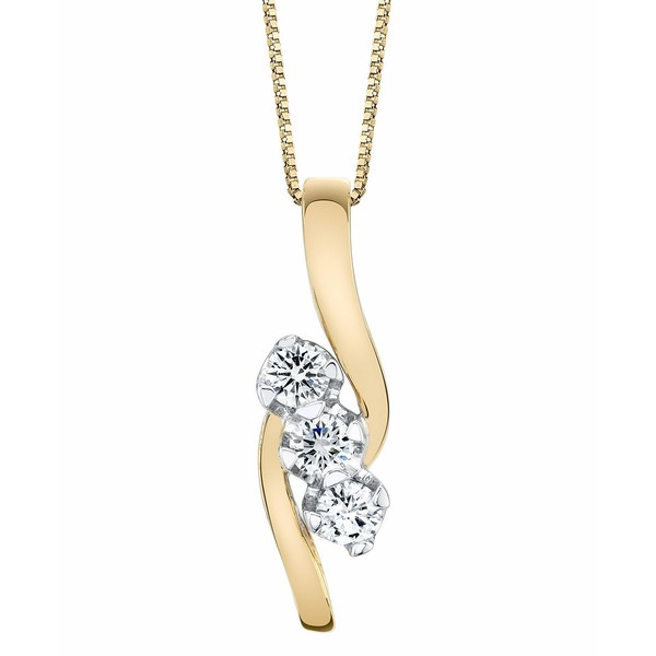 セイレーン レディース ネックレス・チョーカー・ペンダントトップ アクセサリー Diamond (3/8 ct. t.w.) Pendant in 14k Yellow and Whi