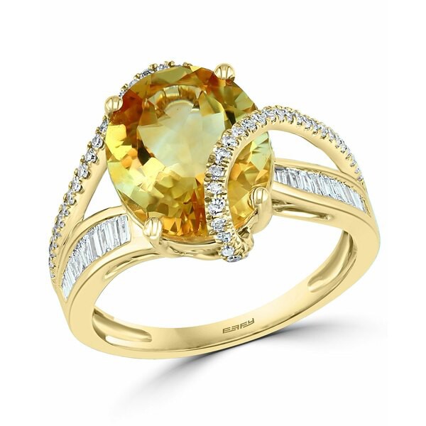 エフィー コレクション レディース リング アクセサリー EFFY® Citrine (4-1/3 ct. t.w.) & Diamond (1/3 ct. t.w.) Ring in 14k Gol