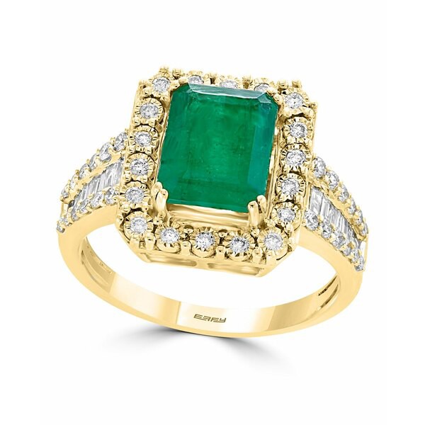 エフィー コレクション レディース リング アクセサリー Brasilica by EFFY® Emerald (2-1/5 ct. t.w.) & Diamond (1/2 ct. t.w.) Ri