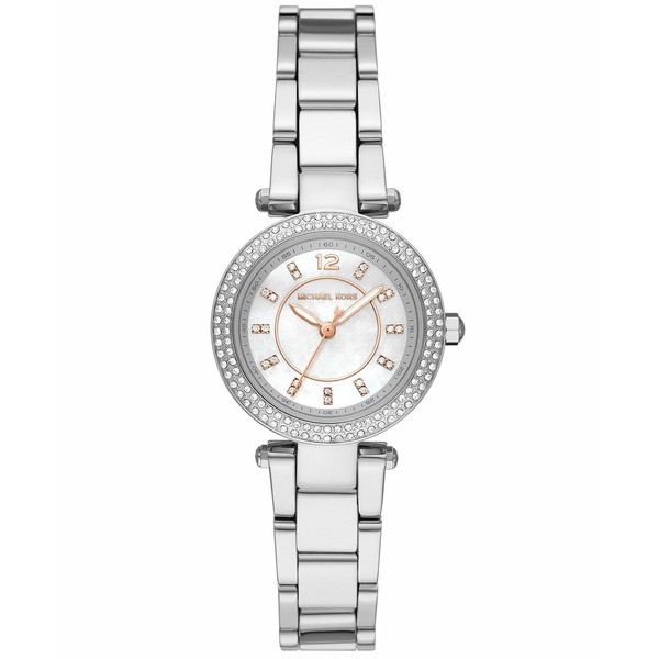 マイケルコース レディース 腕時計 アクセサリー Women's Parker Silver-Tone Stainless Steel Bracelet Watch 28mm Silver- Tone