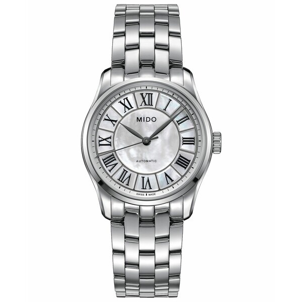 ミド レディース 腕時計 アクセサリー Women's Swiss Automatic Belluna II Stainless Steel Bracelet Watch 33mm Stainless Steel