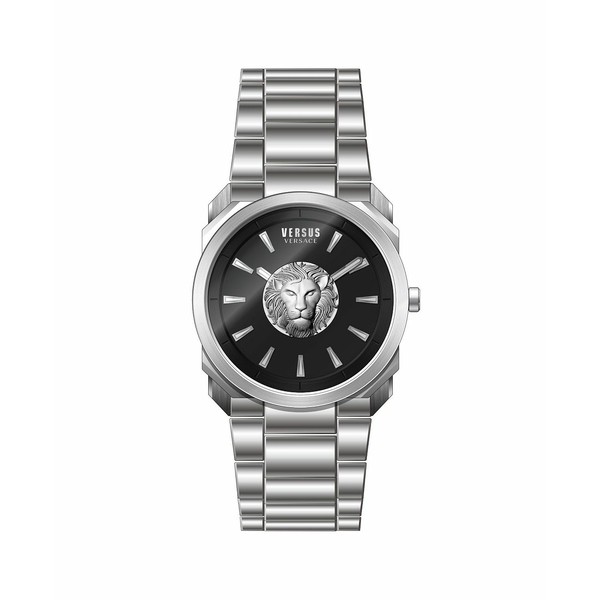 ヴェルサス ヴェルサーチ メンズ 腕時計 アクセサリー Versus by Versace Men's 902 Silver-tone Stainless Steel Bracelet Watch 40mm S